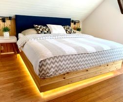 postel masiv modřín 180x200
